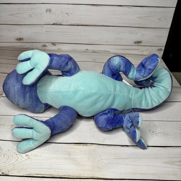 Kohls Cares Plush Iguana Lizard Stuffed Animal 14" Blue Purple Reptile Toy - Picture 5 of 7